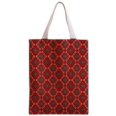 Illustrations Ajrak Abstract Design Pattern Zipper Classic Tote Bag from ArtsNow.com Front