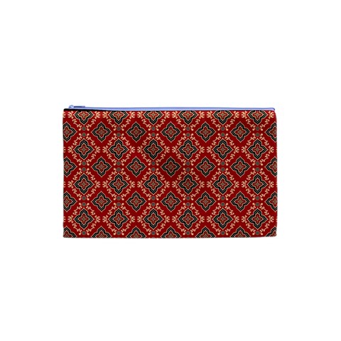 Illustrations Ajrak Abstract Design Pattern Cosmetic Bag (XS) from ArtsNow.com Front