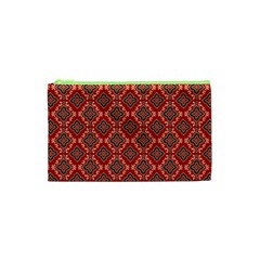 Illustrations Ajrak Abstract Design Pattern Cosmetic Bag (XS) from ArtsNow.com Front