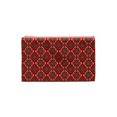 Illustrations Ajrak Abstract Design Pattern Cosmetic Bag (XS) from ArtsNow.com Front