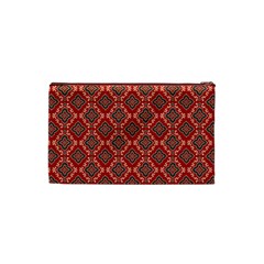 Illustrations Ajrak Abstract Design Pattern Cosmetic Bag (XS) from ArtsNow.com Back