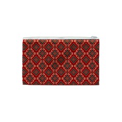 Illustrations Ajrak Abstract Design Pattern Cosmetic Bag (XS) from ArtsNow.com Back