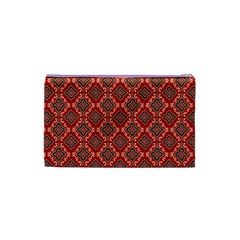 Illustrations Ajrak Abstract Design Pattern Cosmetic Bag (XS) from ArtsNow.com Back