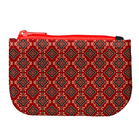 Illustrations Ajrak Abstract Design Pattern Large Coin Purse from ArtsNow.com Front