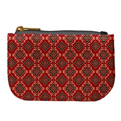 Illustrations Ajrak Abstract Design Pattern Large Coin Purse from ArtsNow.com Front