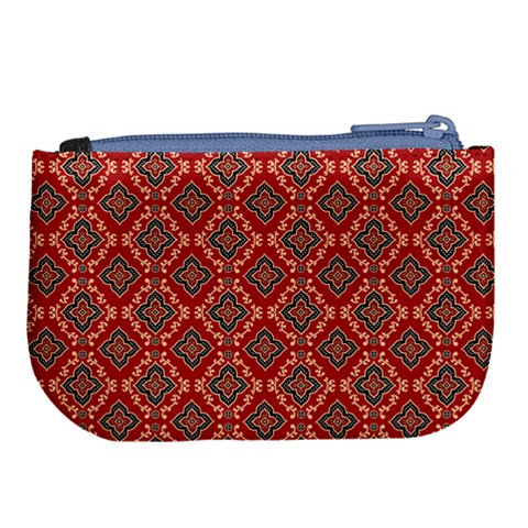 Illustrations Ajrak Abstract Design Pattern Large Coin Purse from ArtsNow.com Back