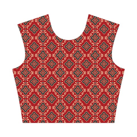 Illustrations Ajrak Abstract Design Pattern Cotton Crop Top from ArtsNow.com Front