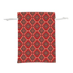 Illustrations Ajrak Abstract Design Pattern Lightweight Drawstring Pouch (L) from ArtsNow.com Back