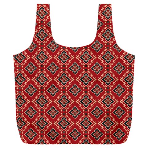 Illustrations Ajrak Abstract Design Pattern Full Print Recycle Bag (XXL) from ArtsNow.com Front