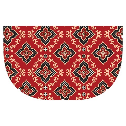 Illustrations Ajrak Abstract Design Pattern Make Up Case (Medium) from ArtsNow.com Side Right