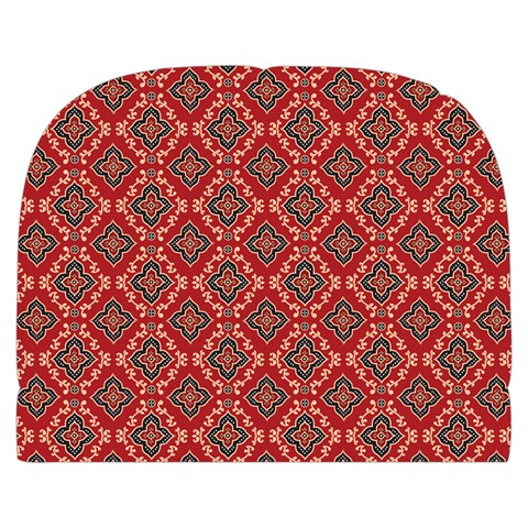 Illustrations Ajrak Abstract Design Pattern Make Up Case (Large) from ArtsNow.com Back