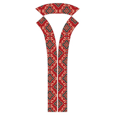 Illustrations Ajrak Abstract Design Pattern Kids  Long Sleeve Velvet Lounge Robe from ArtsNow.com Collar Inside