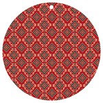 Illustrations Ajrak Abstract Design Pattern UV Print Acrylic Ornament Round