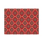 Illustrations Ajrak Abstract Design Pattern Premium Plush Fleece Blanket (Mini)