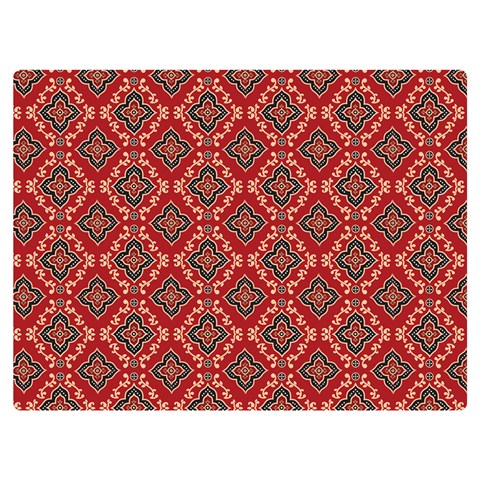 Illustrations Ajrak Abstract Design Pattern Two Sides Premium Plush Fleece Blanket (Baby Size) from ArtsNow.com 40 x30  Blanket Back