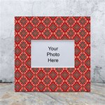 Illustrations Ajrak Abstract Design Pattern White Box Photo Frame 4  x 6 