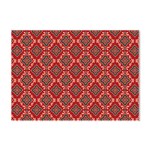 Illustrations Ajrak Abstract Design Pattern Crystal Sticker (A4)