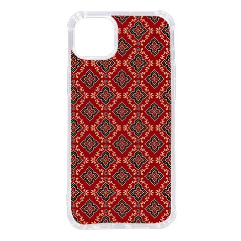 Illustrations Ajrak Abstract Design Pattern iPhone 14 Plus TPU UV Print Case from ArtsNow.com Front