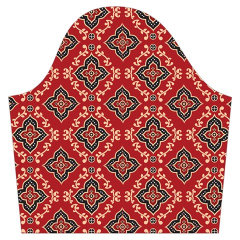 Illustrations Ajrak Abstract Design Pattern Trumpet Sleeve Cropped Top from ArtsNow.com Sleeve Left