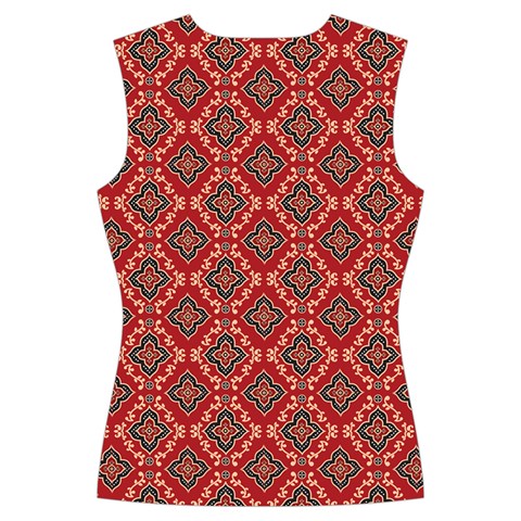 Illustrations Ajrak Abstract Design Pattern Women s Cut Out Long Sleeve T Back