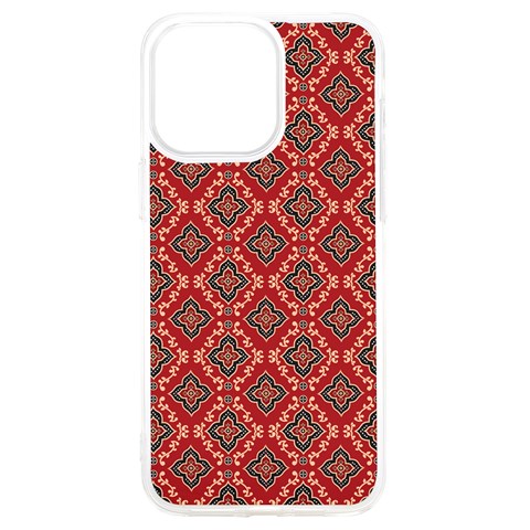 Illustrations Ajrak Abstract Design Pattern iPhone 15 Pro Max TPU UV Print Case from ArtsNow.com Front