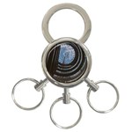 Building Ceiling Structure Dome 3-Ring Key Chain