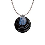 Building Ceiling Structure Dome 1  Button Necklace