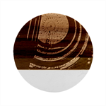 Building Ceiling Structure Dome Marble Wood Coaster (Round)