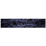 Aliens Entrails – Dark Blue Print Pattern Design Small Premium Plush Fleece Scarf