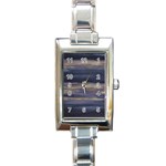 Twilight Serenade Print Rectangle Italian Charm Watch