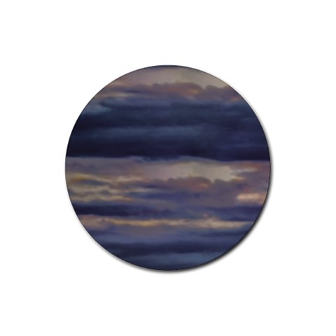 Twilight Serenade Print Rubber Round Coaster (4 pack) from ArtsNow.com Front