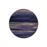 Twilight Serenade Print Rubber Round Coaster (4 pack)