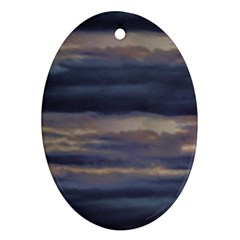 Twilight Serenade Print Oval Ornament (Two Sides) from ArtsNow.com Front