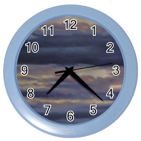 Twilight Serenade Print Color Wall Clock from ArtsNow.com Front