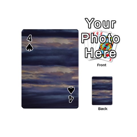 Twilight Serenade Print Playing Cards 54 Designs (Mini) from ArtsNow.com Front - Spade4