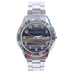 Twilight Serenade Print Stainless Steel Analogue Watch