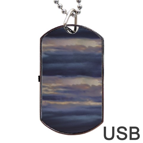 Twilight Serenade Print Dog Tag USB Flash (Two Sides) from ArtsNow.com Front