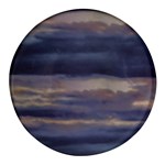 Twilight Serenade Print Round Glass Fridge Magnet (4 pack)