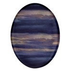 Twilight Serenade Print Oval Glass Fridge Magnet (4 pack)