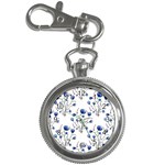 Flowers Seamless Pattern Victorian Key Chain Watches