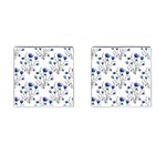 Flowers Seamless Pattern Victorian Cufflinks (Square)