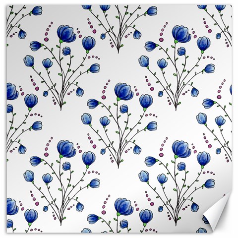 Flowers Seamless Pattern Victorian Canvas 20  x 20  from ArtsNow.com 19 x19.27  Canvas - 1