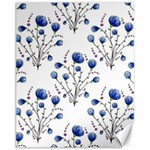 Flowers Seamless Pattern Victorian Canvas 11  x 14 