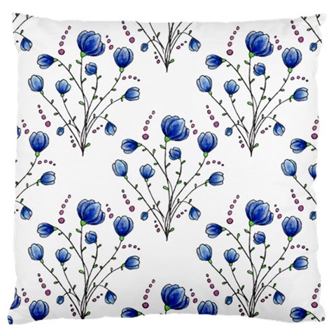 Flowers Seamless Pattern Victorian Large Cushion Case (Two Sides) from ArtsNow.com Front