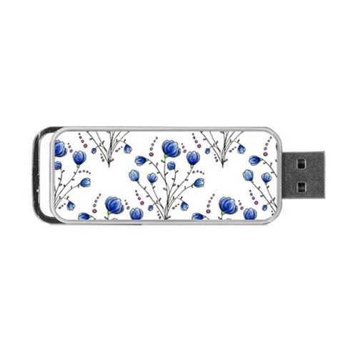 Flowers Seamless Pattern Victorian Portable USB Flash (One Side) from ArtsNow.com Front