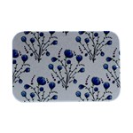 Flowers Seamless Pattern Victorian Open Lid Metal Box (Silver)  