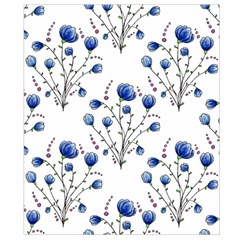 Flowers Seamless Pattern Victorian Belt Pouch Bag (Large) from ArtsNow.com Back Strap