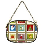 Christmas Stamp Pattern Chain Purse (One Side)