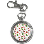 Christmas Pattern  Trees Santa Key Chain Watches