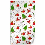 Christmas Pattern  Trees Santa Canvas 40  x 72 